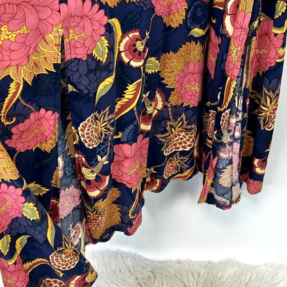 JAASE Handshaped in the Shed Rayon Floral‎ Midi Dress SZ L - Picture 9 of 10